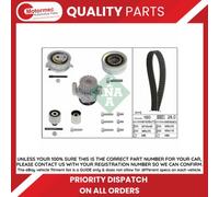 Timing Belt & Water Pump Kit fits VW PASSAT 1.6D 2.0D 08 to 15 Set INA Quality