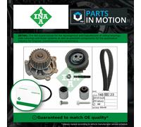 Timing Belt & Water Pump Kit fits AUDI A3 8P1, 8PA 2.0 03 to 08 Set INA Quality