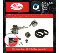 Timing Belt & Water Pump Kit fits AUDI A6 C8 2.0D 2018 on Set Gates Quality New