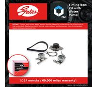 GATES KP15049XS Water pump and timing belt kit