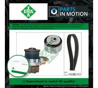 Timing Belt & Water Pump Kit fits FIAT LINEA 1.4 2007 on 350A1.000 Set INA New