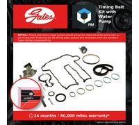 Timing Belt & Water Pump Kit fits FORD B-MAX EcoBoost 1.0 2012 on Set Gates New