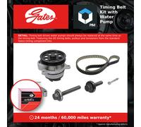 Timing Belt & Water Pump Kit fits FORD EDGE 2.0D 2018 on Set Gates Quality New
