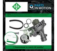 Timing Belt & Water Pump Kit fits LANCIA PHEDRA 179AXA11 2.0 02 to 10 Set INA