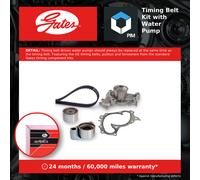 GATES KP2T257 Water pump and timing belt kit