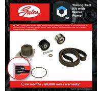 Timing Belt & Water Pump Kit fits PEUGEOT 106 Mk1, Mk2 1.5D 94 to 04 Set Gates