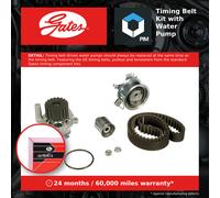 Timing Belt & Water Pump Kit fits AUDI A2 8Z0 1.4D 00 to 05 Set Gates Quality