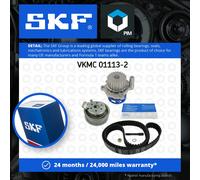 Timing Belt & Water Pump Kit fits SKODA SUPERB Mk1 2.0 01 to 08 AZM Set SKF New