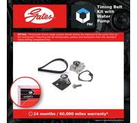 GATES KP15552XS Water pump and timing belt kit