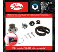 Timing Belt & Water Pump Kit fits VAUXHALL ZAFIRA A 1.8 99 to 05 Set Gates New
