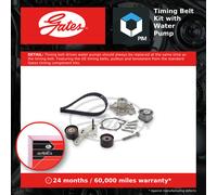 Gates Water Pump and Timing Belt Kit KP15686XS-1 PowerGrip