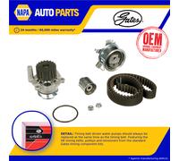 Timing Belt & Water Pump Kit fits VW PASSAT 3C2, 3C5 1.9D 05 to 10 Set Gates New