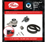 Timing Belt & Water Pump Kit fits VW POLO 6R, Mk5 1.4D 14 to 17 Set Gates New