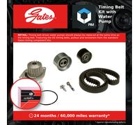 Timing Belt & Water Pump Kit fits CITROEN SAXO VTS 1.6 96 to 04 Set Gates New