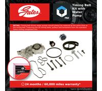 Timing Belt & Water Pump Kit KP75680XS-3 Gates Set 5680XS 5682XS Quality New