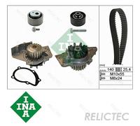 Timing Belt Kit With Water Pump INA 530044030 140 Teeth 25.4mm Width