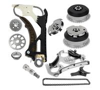 Timing Chain Rail Guide Assembly Kit Engine Intake Exhaust Camshaft Timing Adjuster Gear,Compatible For BMW 330 335 X3 X5 N51 N52 N55