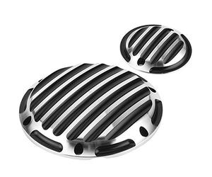 Timing Cover, Timing Chain Cover Black Plating Motorcycle Derby Trimmer Clutch Side Engine Cap Engine Fit for Touring FLD FXD XL883 96-13