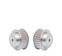 Timing Pulley 8M-34T/35T/36T/37T Teeth Pitch 8mm Process Hole 12mm Aluminum Pulley Slot Width 27/32mm 1Pcs(36T-rough hole-12 mm,32 mm)
