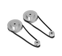 Timing Pulley and Belt Set for 3D Printer (5mm / 0.2in Bore) | Aluminum alloy construction, Reinforced rubber belt, Ideal for milling machines, Reliable transmission, User-friendly