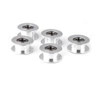 Timing Pulley, High Quality Aluminum Smoothly 2GT 6mm/10mm Wide Belt Timing Pulley 16T/20T 3mm/5mm Bore 3D Printer Accessary 5pcs/Set(W6mm 20T Bore 5 Toothless)