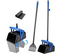 TIMINGILA Pooper Scooper Swivel Bin & Rake for Large Medium Small Dogs Non-Breakable Dog Poop Scooper with 20 Waste Bags Easy to Clean Pet Waste Use for Yard, Grass, Dirt or Gravel - Pet Supplies