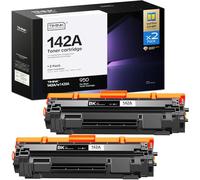Timink 142A Black Toner Cartridge with Chip Replacement for HP 142A 142X W1420A W1420X Toner Compatible with HP LaserJet M110w M110 LaserJet MFP M140w M140 M139w M139 (2 Black, with Chip)