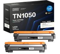 Timink 2-Pack for TN1050 TN-1050 Toner Compatible with Brother TN1050 for Brother HL-1210W DCP-1612W MFC-1910W DCP-1610W HL-1212W HL-1110 DCP-1510 DCP-1512 DCP-1610 MFC-1810 (2 Black)