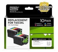Timink Comptible 603XL Ink Cartridge Replacement For Epson 603 XL Compatible for Epson XP-2100 XP-2105 XP-3100 XP-3105 XP-4100 XP-4105 WF-2810 WF-2830 WF-2850 (10 Pack)