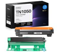 Timink TN1050 Toner & DR1050 Drum Unit Compatible for Brother TN1050 DR1050 | TN1050 DR1050 for HL-1110 DCP-1610W HL-1210W DCP-1612W HL-1212W HL-1112 DCP-1510 DCP-1512 MFC-1810 Printer (Combo Pack)
