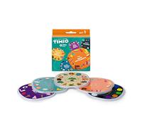 TIMIO Disc Set # 1: 5 Audio Discs for the TIMIO Player | Learn Colours, Wild Animals, Music Instruments, 96 Nursery Rhymes Vol. 1, Body Parts | 8 Languages included | Learning Toy from 2 - 6 years