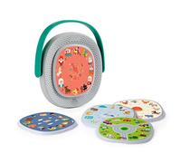 TIMIO Player + 5 Discs | Listen to fairy tales, stories, music, and nursery rhymes | Learn numbers, letters, and animals | 8 languages included | Interactive audio learning toy, for ages 2-6