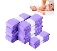 TIMIOTC 10-Pack Nappy Bin Refills - Scented Nappy Bags Compatible With Multiple Brands (Purple, Cartridge Not Included)