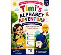 Timi's Alphabet Adventure: A Fun Learn, Trace & Color Workbook with Letter Hunts for Preschoolers Ages 3-6
