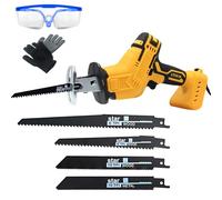 Timisea Brushless Cordless Reciprocating Saw (no Battery) with 4 Blades & Safety Kit, 3500 SPM Variable Speed for DEWALT 20V Batteries for Wood, Tree Branch, PVC Pipe, Metal Cutting