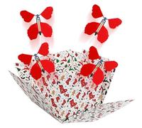 Timisea Christmas Surprises Flying Butterfly Explosion Gift Box,Butterfly Christmas Gift Box,Surprise Box,Contains Four Flying Butterflies,Suitable for Party Supplies