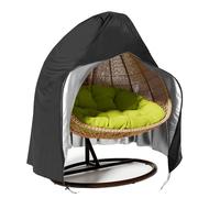 Timisea Double Patio Hanging Egg Chair Cover - Swinging Waterproof Heavy Duty Garden Rattan Wicker Outdoor Furniture Cover, 230x200cm