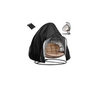 Timisea Egg Chair Cover Double Patio Hanging Egg Chair Cover Swinging Egg Chair Cover Polyester Taffeta Waterproof Heavy Duty Garden Rattan Wicke