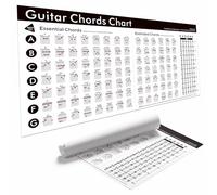 TiMitA Guitar Chords Chart Poster - Essential & Extended Guitar Chords Reference Chart for Beginners & Advanced Players, Printed on Canvas, Rolled in Tube, Not Folded