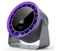 Timiyou Desk Fan, 7 Inch Powerful Portable Table Fan with 100 Speeds Ultra Quiet, LED Display Touch Control, 360° Tilt, USB-C Rechargeable 3600mAh Battery for Bedroom Dorm Office Kitchen