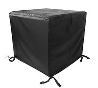 Timizi Garden Furniture Cover 230x165x80cm, Rectangular Waterproof, WindProof, Snow, Anti-UV, Dust Stacking Chair Cover, for Cube Set, Patio, Outdoor Furniture Protector. - Black