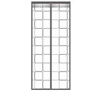 Timizi Insulated Curtain for Door 120x220CM, Full Frame Hook&Loop Cold Air Screen Door Easy Install Without Drilling, for French Doors, Greenhouse - A