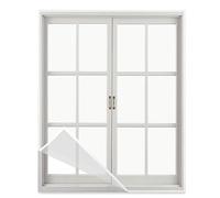 Timizi Window Fly Screens 70x100cm, Self-Adhesive Hoop Tape Insect Mesh Screen Easy To Fold & Store Away Window Mosquito Screen, for Doors Windows Patio Screen Replace. - White