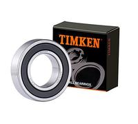 TIMKEN 6005-2RS 2Pcs Double Rubber Seal Bearings 25x47x12mm, Pre-Lubricated and Stable Performance and Cost Effective, Deep Groove Ball Bearings.