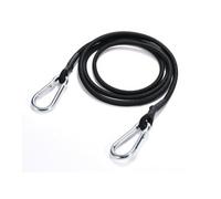 Timko Ropes 36" 90Cm Black Bungee Rope With Carabiner Clips Cords Elastic Tie Down Fasteners 2Pc