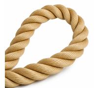 Timko Ropes Polyhemp Synthetic Hemp Hempex Decking Rope Garden - 24mm X 15Metres
