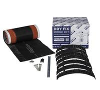 Timloc 6m Integrated Dry Fix Ridge Kit, Universal Dry Ridge System for Pitched Roofs High-Performance Ventilated Ridge Roll Secure Mechanical Fixing Weatherproof, Maint Free Roofing Solution