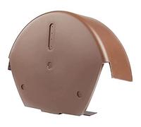 Timloc 99112 Brown Dry Fix Verge System for Profiled Roof Tiles-Round Ridge Cap