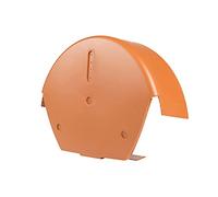 Timloc 99114 Terracotta Dry Fix Verge System for Profiled Roof Tiles-Round Ridge Cap