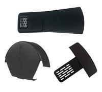 Timloc Ambi Verge Universal Dry Fix Verge System with 1 x Half Round Ridge End Cap & 1 x Eaves Starter Pack | Mortar Free Roof Verge (Black, 24x Units + 1x (1/2 Round End Cap & Starter Pack))